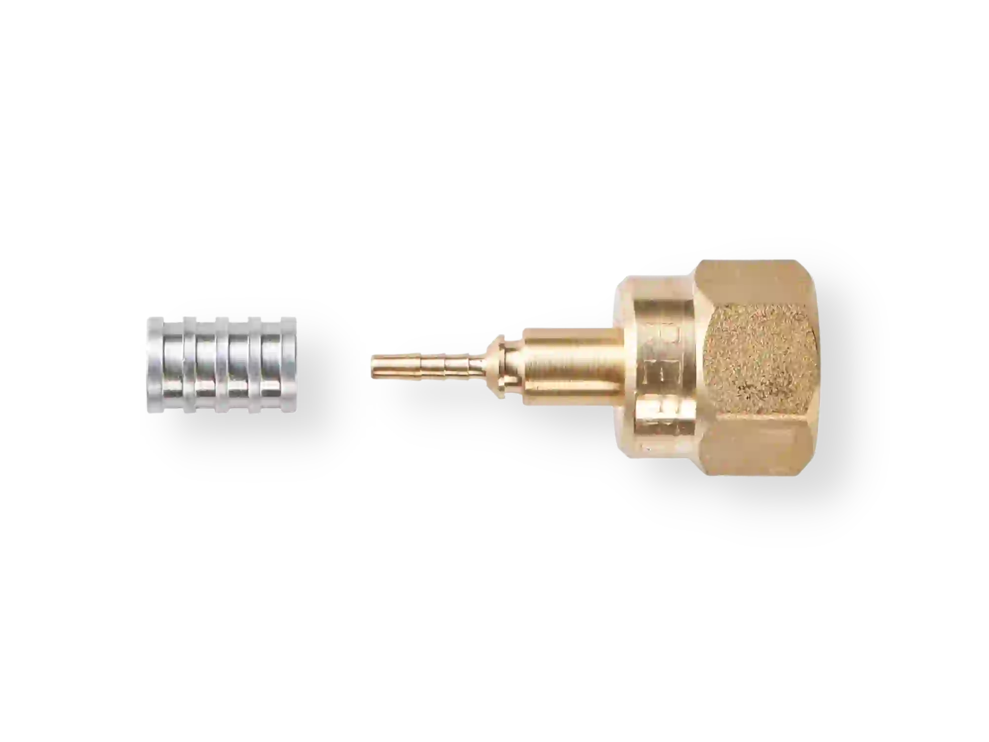 200631 | REFFLEX DN-2.0 brass-alu crimp fitting straight (L)