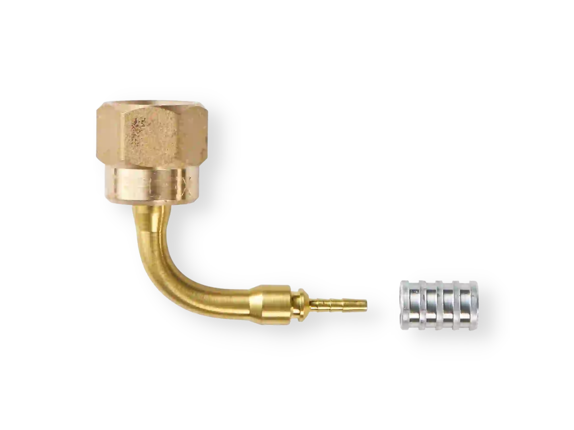 200633 | REFFLEX DN-2.0 brass-alu crimp fitting 90 angle
